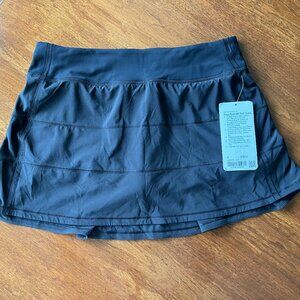 Brand New Lululemon Pace Rival Mid-Rise  Skirt *Long Size 8 Black